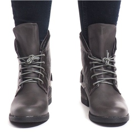 Bottes à la mode V-7 Gris 3