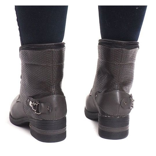 Bottes à la mode V-7 Gris 1
