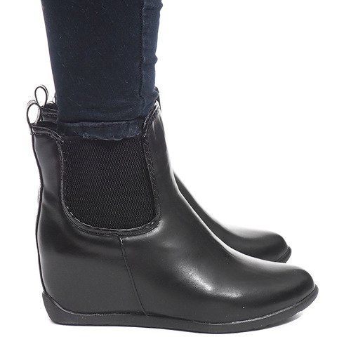 Bottes Chaudes Sur Compensée H9203 Noir le noir 1
