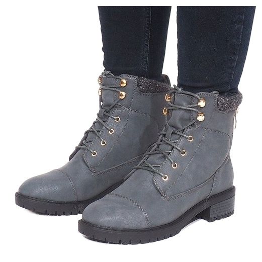 Bottes chaudes B9817-KB Gris 1