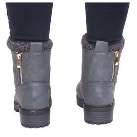 Bottes chaudes B9817-KB Gris 4