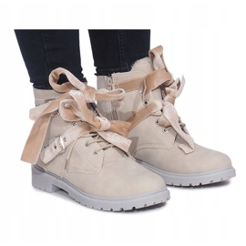 Bottes extravagantes chaudes TL0129-4 Beige 2