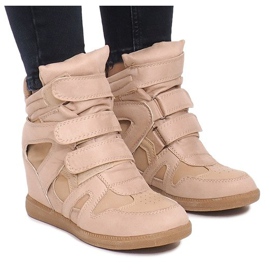 Baskets Compensées BZ8386 Kaki multicolore vert 2