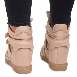 Baskets Compensées BZ8386 Kaki multicolore vert 3