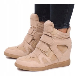 Baskets Compensées BZ8386 Kaki multicolore vert 4