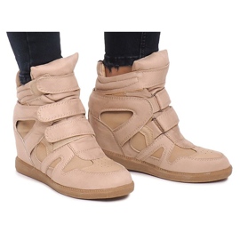 Baskets Compensées BZ8386 Kaki multicolore vert 5