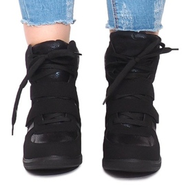 Baskets Compensées 1628 Noir le noir 5