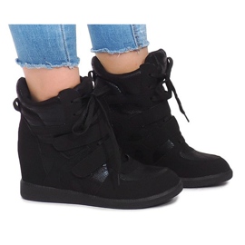 Baskets Compensées 1628 Noir le noir 2
