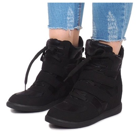 Baskets Compensées 1628 Noir le noir 4