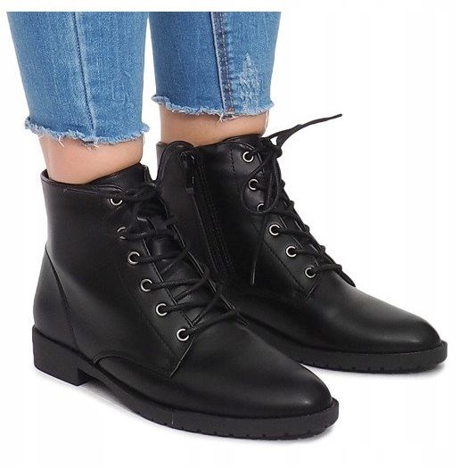 Bottines à Lacets H7186 Noir le noir 1