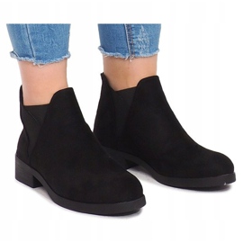 Bottes En Daim Avec Bande Élastique 8203Y Noir le noir 2