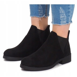 Bottes En Daim Avec Bande Élastique 8203Y Noir le noir 4