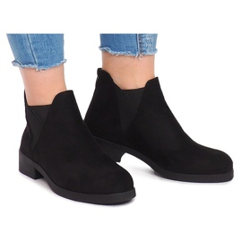 Bottes En Daim Avec Bande Élastique 8203Y Noir le noir 3