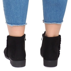 Bottines En Daim Avec Fermetures À Glissière 99-387 Noir le noir 2