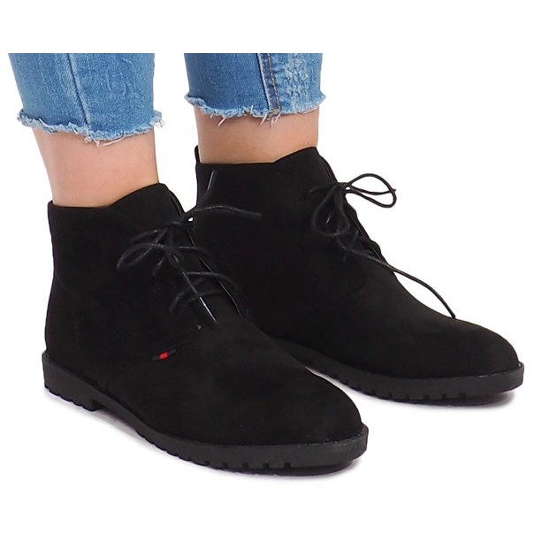 Bottines à lacets JS7993 Noir le noir 1
