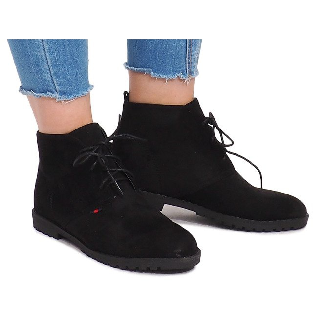 Bottines à lacets JS7993 Noir le noir 2