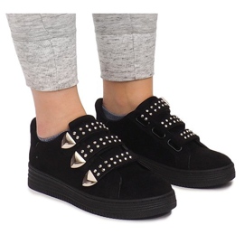 Baskets Avec Velcro Avec Paillettes AB-3 Noir le noir 2
