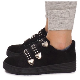 Baskets Avec Velcro Avec Paillettes AB-3 Noir le noir 5