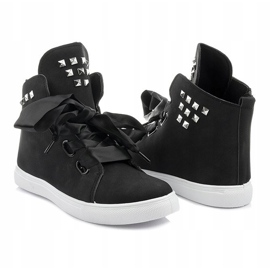 Bottines et Nœuds en Daim TL0149-2 Noir le noir 5