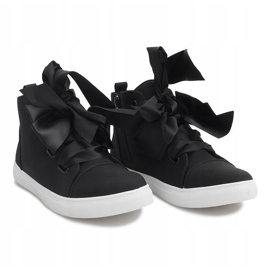 Bottines en Daim avec nœuds TL0148-4 Noir le noir 2