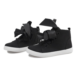 Bottines en Daim avec nœuds TL0148-4 Noir le noir 3