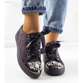 Baskets richement décorées 6192 Gris 1 Baskets richement décorées 6192 Gris 1