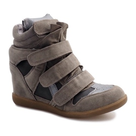 Baskets Compensées R9686 Gris 2