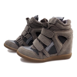Baskets Compensées R9686 Gris 3