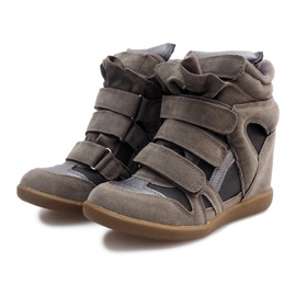 Baskets Compensées R9686 Gris 4