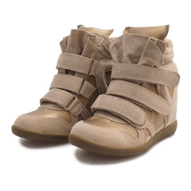 Baskets Compensées R9686 Beige 3