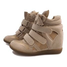 Baskets Compensées R9686 Beige 5