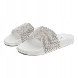 Chaussons Brillants À Paillettes SL-32 Blanc gris 1