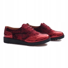 Chaussures en daim rouge Adele 3