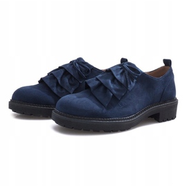 Chaussures Gaia en daim bleu marine 2