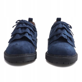 Chaussures Gaia en daim bleu marine 3