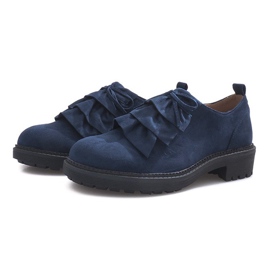 Chaussures Gaia en daim bleu marine 4