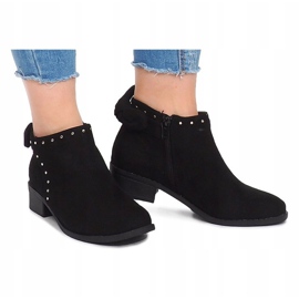Bottes En Daim Avec Fermeture Éclair LL230 Noir le noir 2