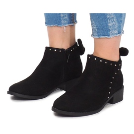 Bottes En Daim Avec Fermeture Éclair LL230 Noir le noir 4
