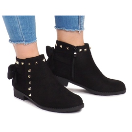 Bottes En Daim Avec Fermeture Éclair LL-168 Noir le noir 3