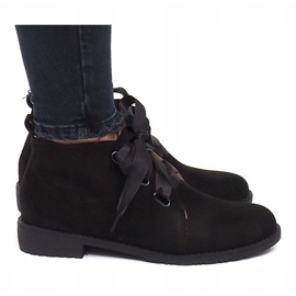 Bottines Daim Noeuds 100-815 Noir le noir 4