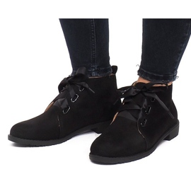 Bottines Daim Noeuds 100-815 Noir le noir 1