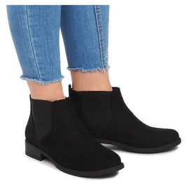 Bottes En Daim Avec Élastique C-5 Noir le noir 3