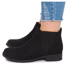 Bottes En Daim Avec Élastique C-5 Noir le noir 6