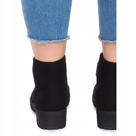 Bottines et Nœuds en Daim FA162 Noir le noir 4