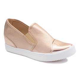 Baskets Compensées TL018-8 Or rose jaune 1