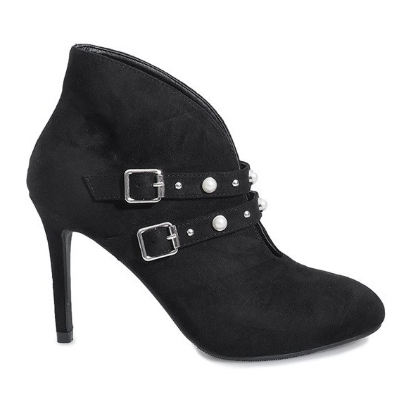 Bottines noires de Kaia le noir 1