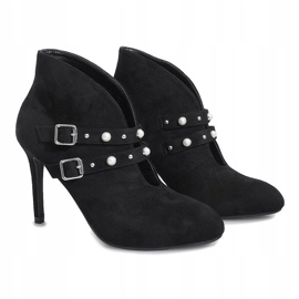 Bottines noires de Kaia le noir 2
