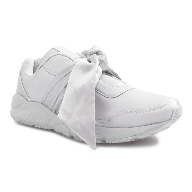 Baskets de sport grises à nœuds Laure 1