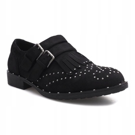 Chaussures noires cloutées de Rachel le noir 1