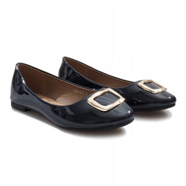 Ballerines bleu marine à boucle Fama 1